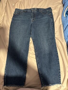 Old Navy Dark Blue high rise OG Straight Jeans